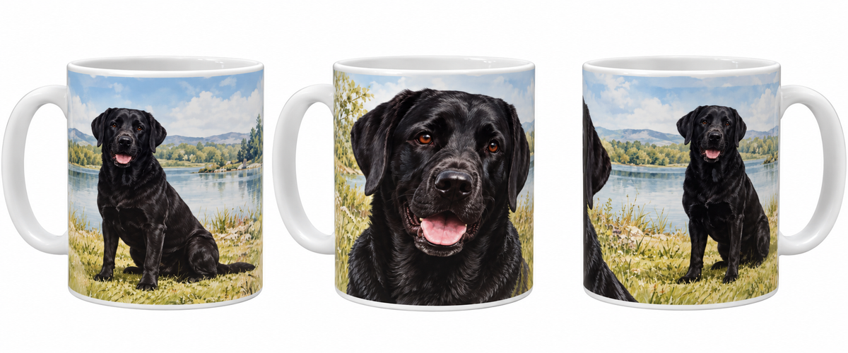 Black Labrador Dog Mug