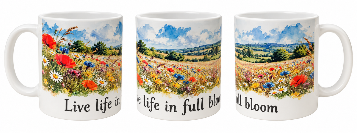 Wildflowers Mug – Live Life in Full Bloom 🌼