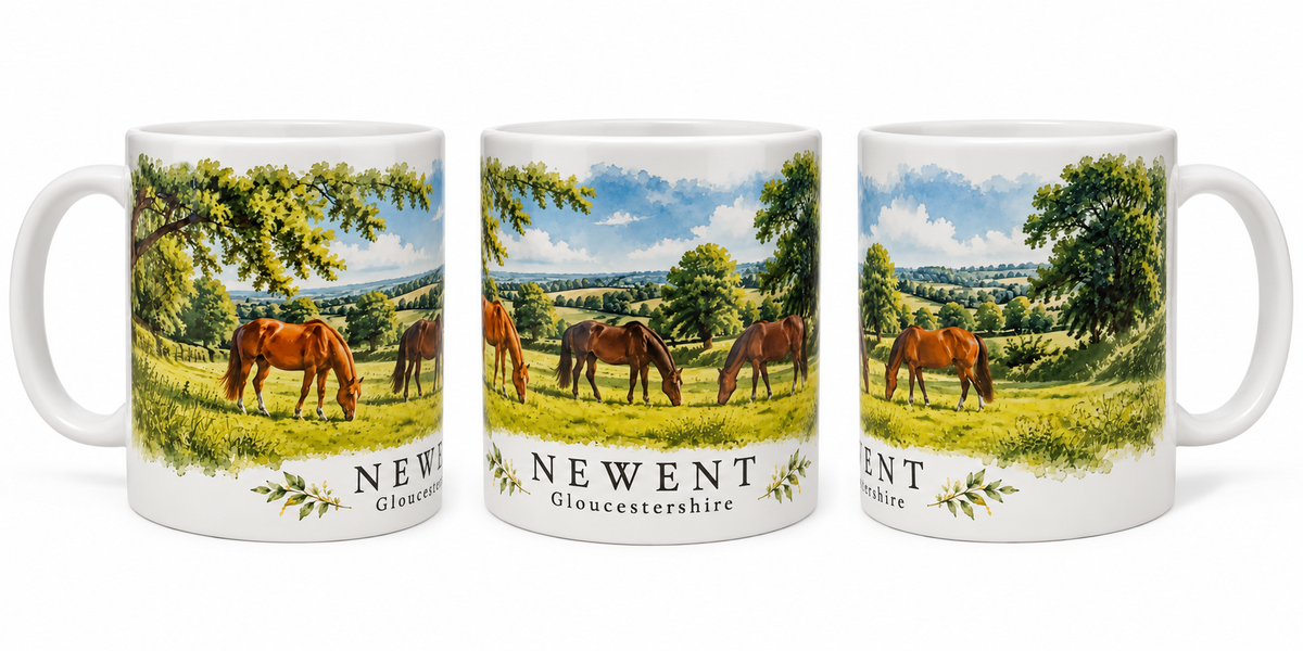 Newent Grazing Horses Mug